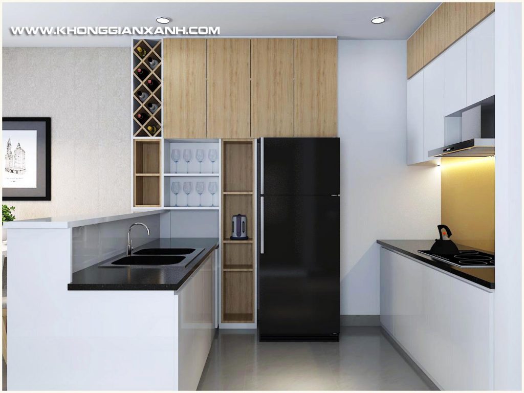 Thi công nội thất Vũng Tàu-blue-saphire-khach-bep5