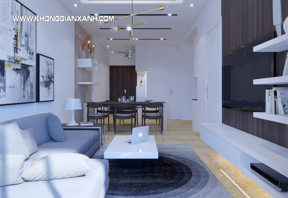 Thiết kế nội thất căn hộ Luxcity
