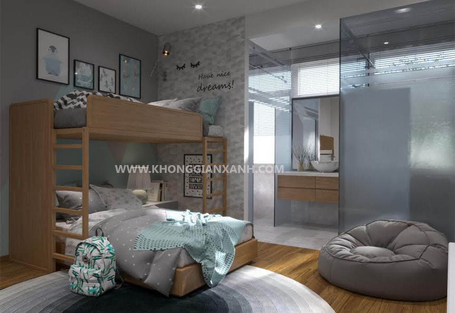 Thiết kế nội thất nhà phố - phòng ngủ trẻ em Thiết kế nội thất nhà phố - phòng ngủ trẻ em