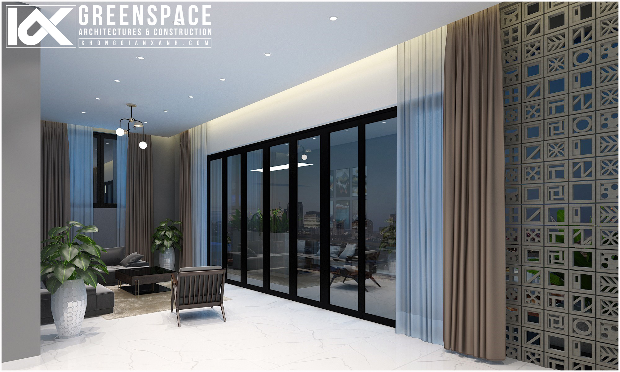 Nội thất nhà ở kiêm văn phòng làm việc