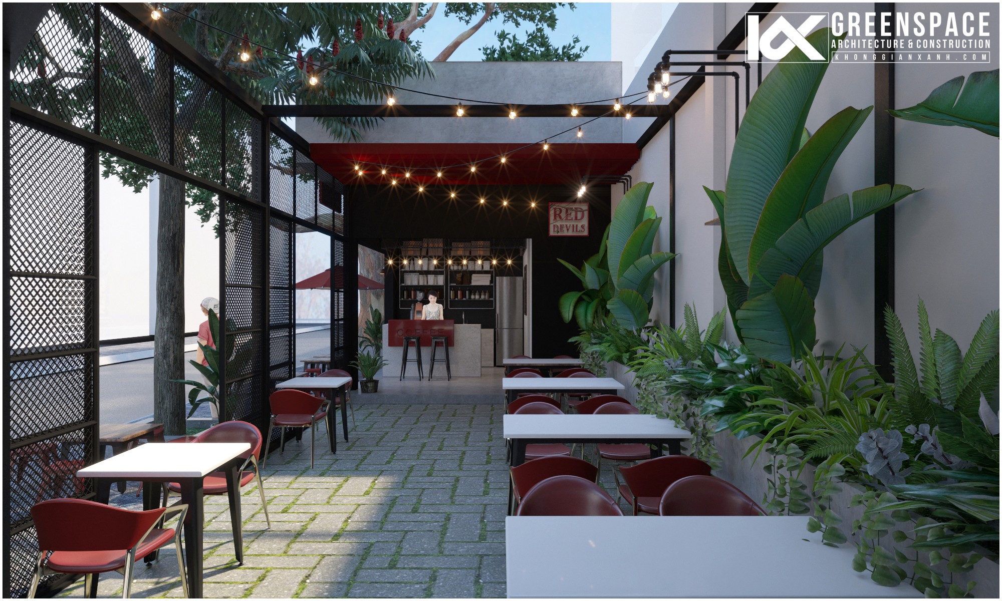 dự án thiết kế cải tạo quán cafe