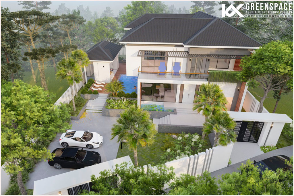 biệt thự 2 tầng không gian xanh thực hiện