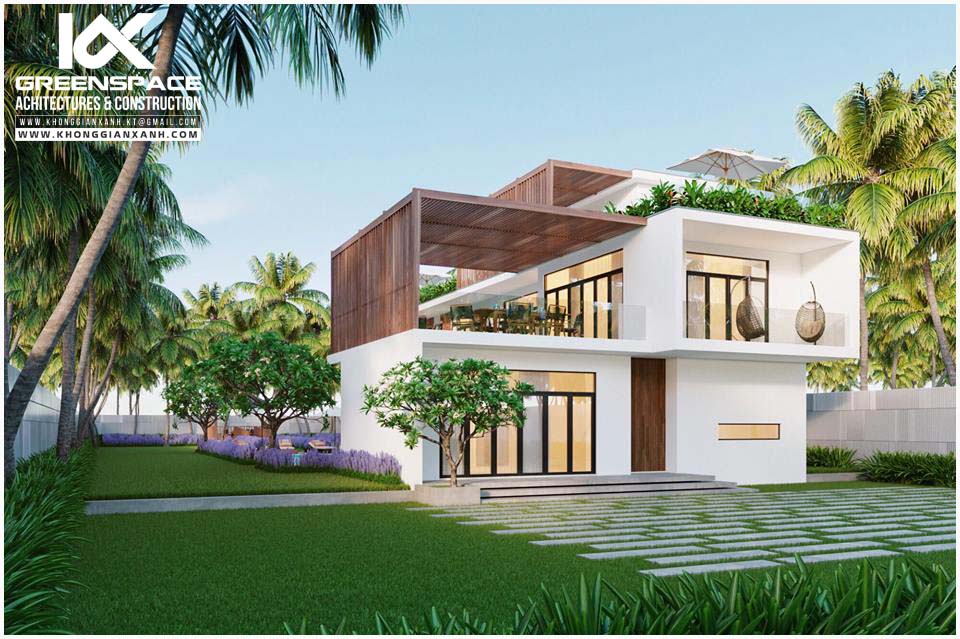 biệt thự do không gian xanh thực hiện