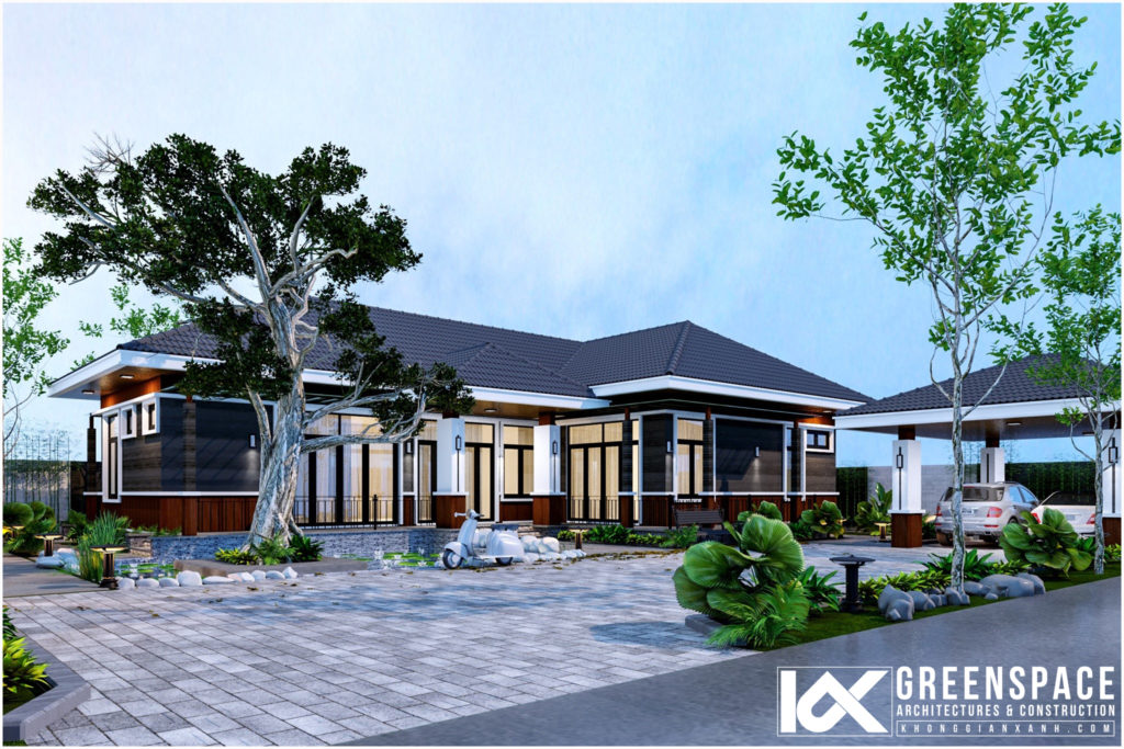 biệt thự vườn phong cách hiện đại tại vũng tàu