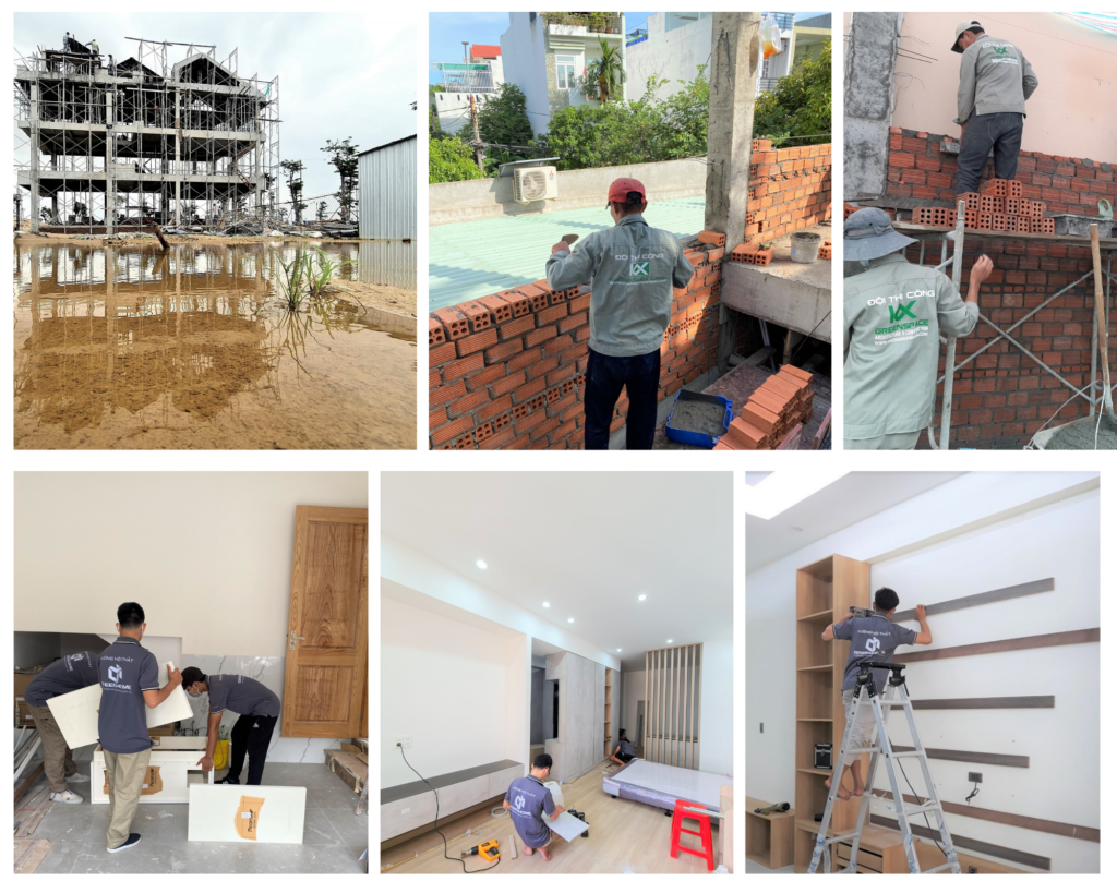 thi công kiến trúc và nội thất