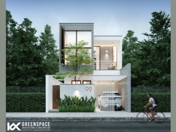 THIẾT KẾ NHÀ PHỐ 2 TẦNG CÓ BỂ BƠI TẠI TP. BÀ RỊA