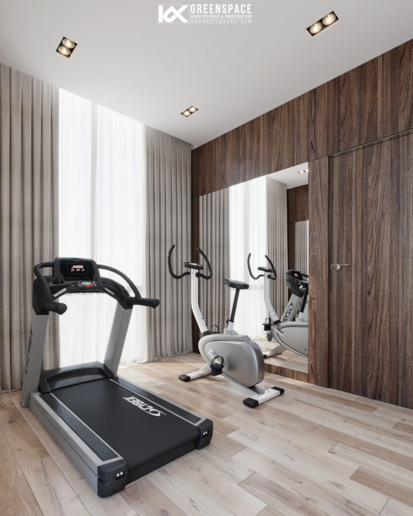 Phòng Gym trong thiết kế nhà phố
