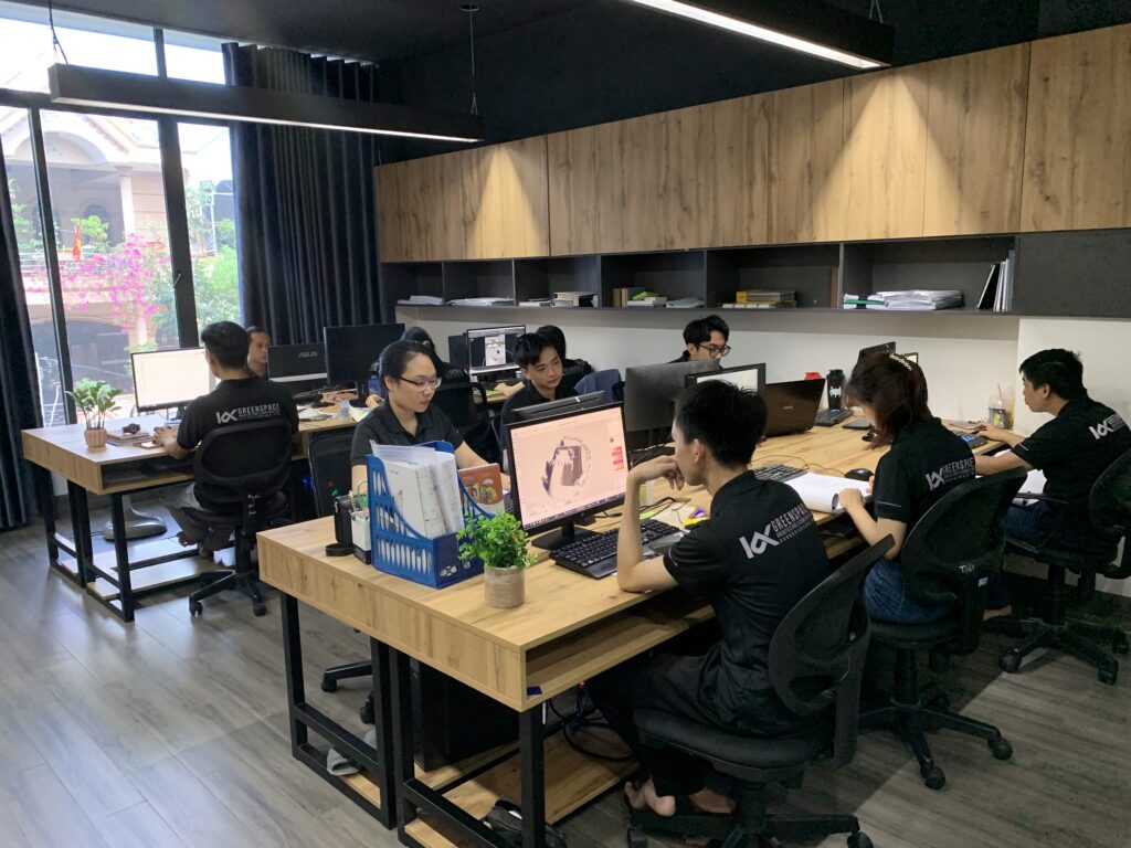 Đội ngũ KTS của công ty thiết kế xây dựng Không Gian Xanh