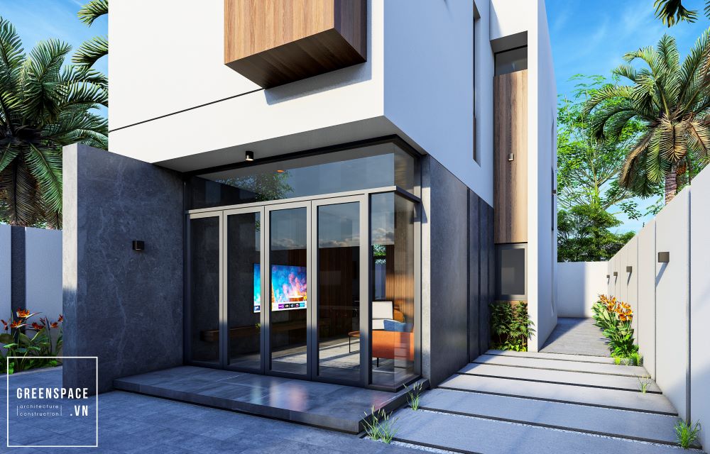 thiết kế biệt thự sân vườn Vũng tàu hiện đại