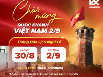 THÔNG BÁO LỊCH NGHỈ LỄ QUỐC KHÁNH 2/9