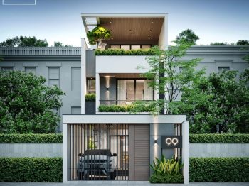 thiết kế nhà phố hiện đại 3 tầng hcm