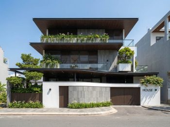 THIẾT KẾ BIỆT THỰ XANH HIỆN ĐẠI VŨNG TÀU – PMH VILLA VÀ GIẢI PHÁP MÁI BẰNG NHIỀU LỚP