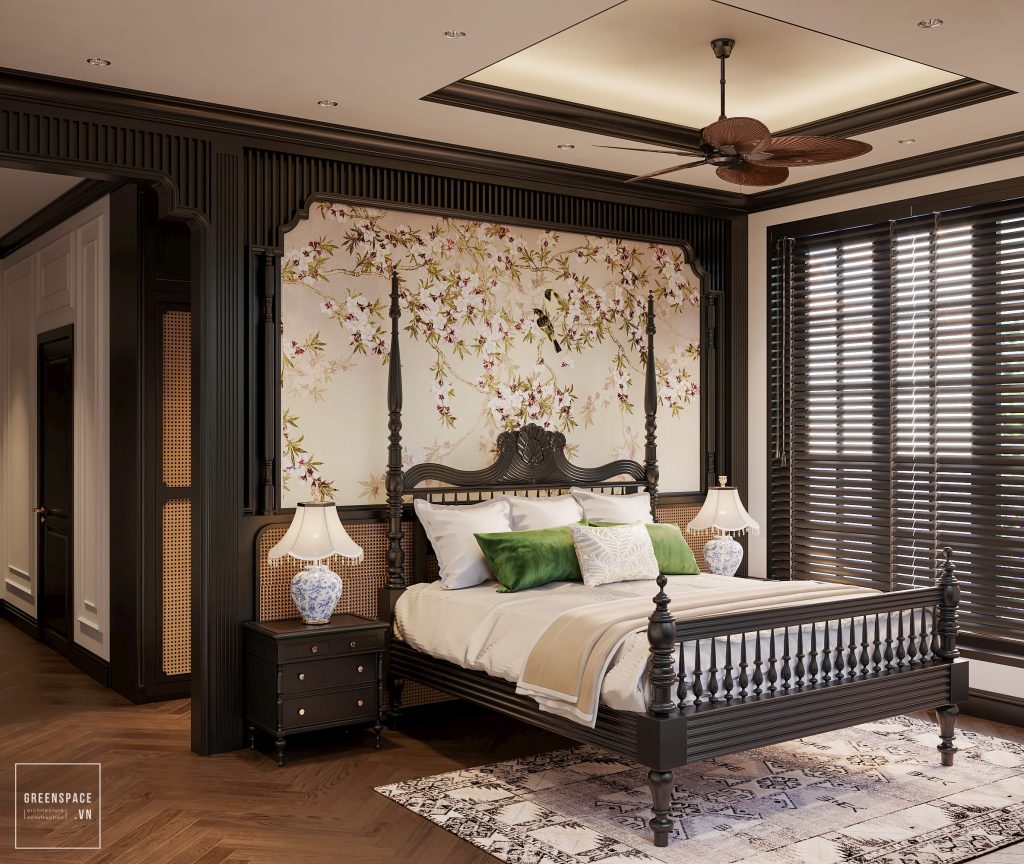 thiết kế nội thất biệt thự Indochine Bà Rịa Vũng Tàu 13
