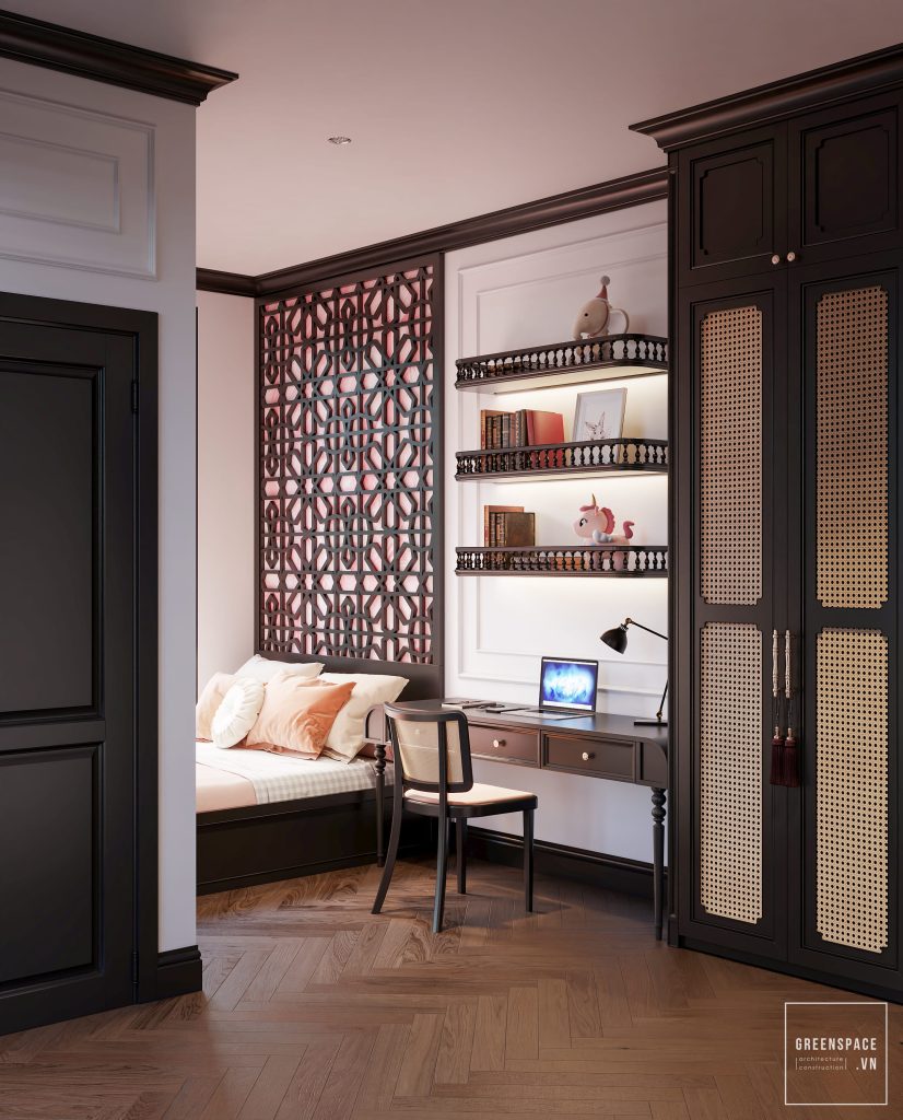 thiết kế nội thất biệt thự Indochine Bà Rịa Vũng Tàu 28